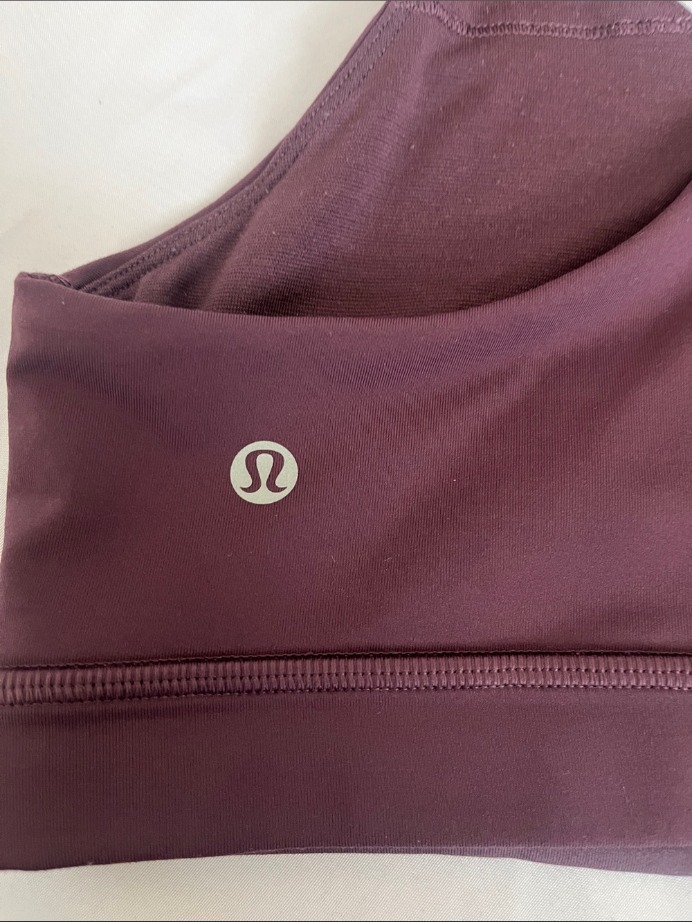 lululemon athletica Arctic Plum Burgundy Time to Sweat Sports Bra Medium - Picture 3 of 7